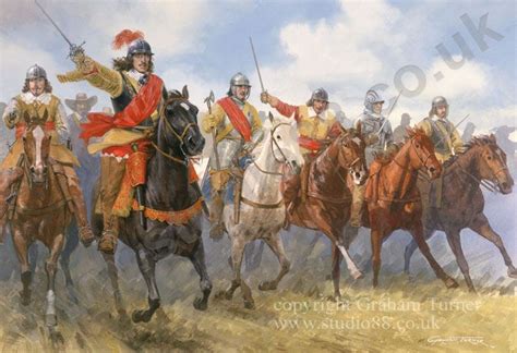 Prince Rupert The Kings Nephew Leads The Royalist Cavalry To Sweep