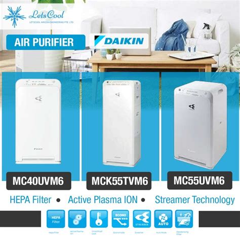 Daikin Air Purifier Streamer Technology HEPA Filter TV Home
