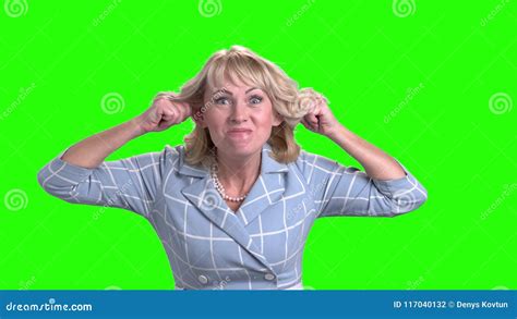 Attractive Mature Business Woman Making Grimace Stock Footage Video Of Expression Facial