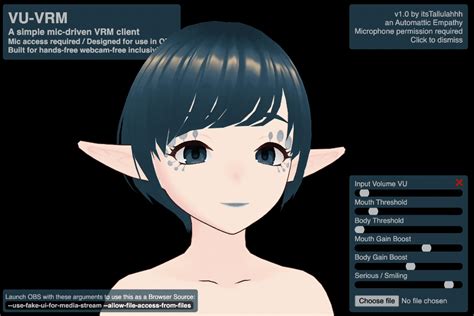 Github Automatticvu Vrm Lip Sync Vrm Avatar Client For Zero Webcam
