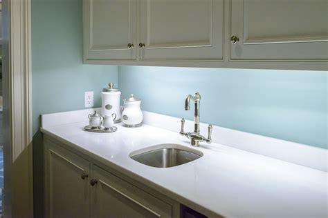 Skirted pedestal sink used for hidden storage in a bathroom . Pin on Spaces by StoneWorks