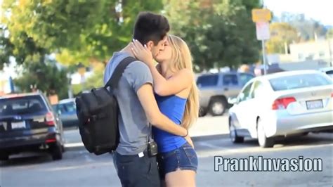 Kissing Pranks Staring Contest Edition Prank Invasion Youtube
