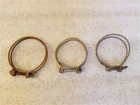 Lot Of 5 Double Wire Hose Clamp Vintage Hose Clamps Pre Owned 2 Ebay