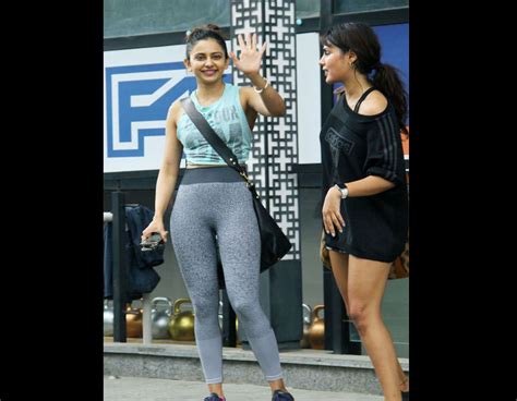 Pictures Rakul Preet Singh And Rhea Chakraborty Bond At The Gym Hindi Movie News Times Of India
