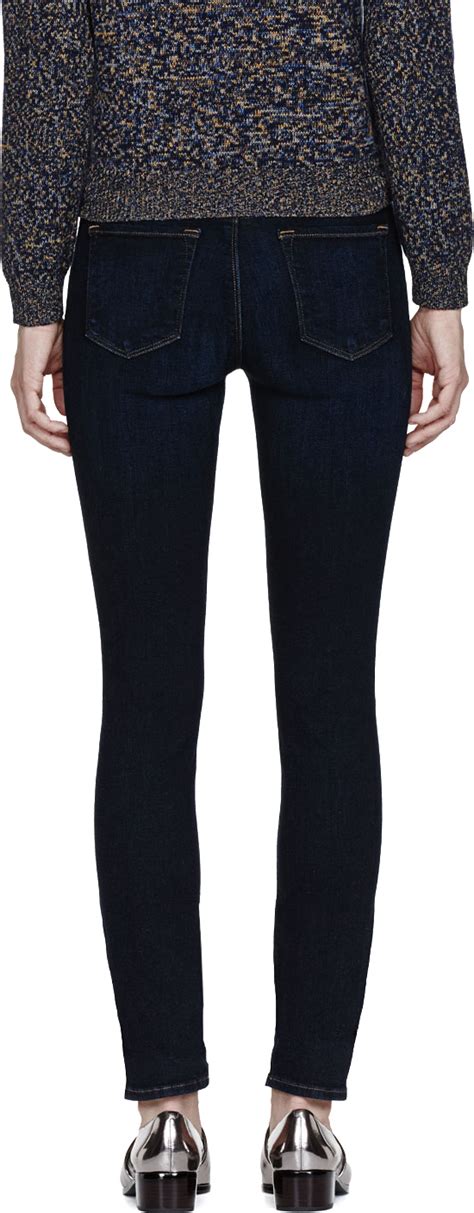 Lyst J Brand Indigo Mid Rise Super Skinny 620 Jeans In Blue