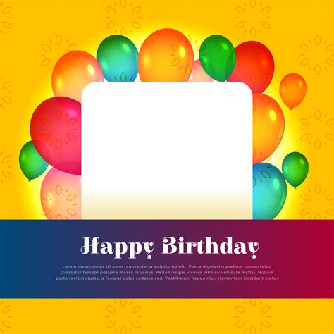happy birthday card design with text space - Download Free Vector Art, Stock Graphics & Images