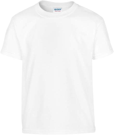 Gildan Childrens Unisex Heavy Cotton T Shirt M White