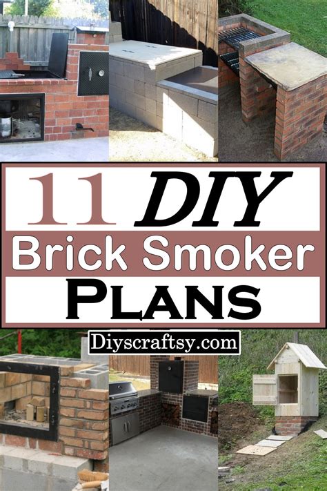 11 Diy Brick Smoker Plans For Free Diyscraftsy