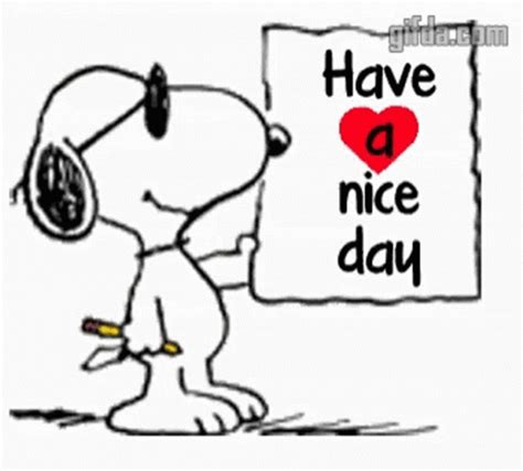 Snoopy Buen Dia Cartoon 
