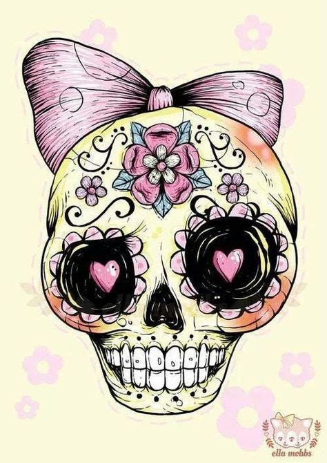 Sugar Skull I Like The Design In The Face And The Bow Of Course But