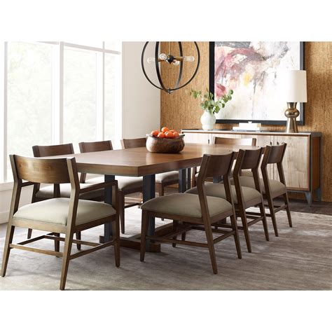 Modern Synergy Contemporary Formal Dining Room Group With Rectangular Table By American Drew At