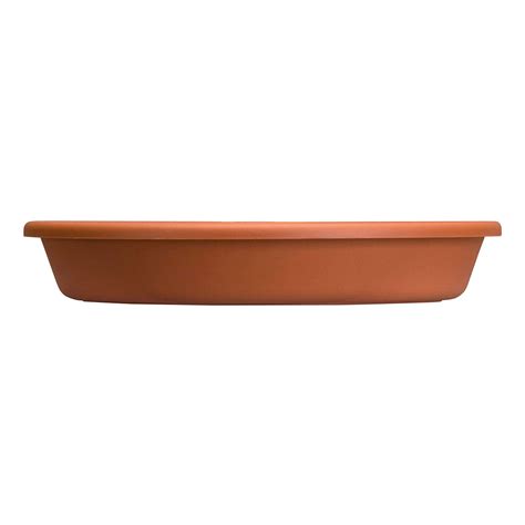 Hc Companies Classic Plastic 24 Inch Round Plant Flower Pot Tray Saucer