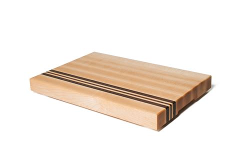 Solid Maple And Walnut Edge Grain Butcher Block Cutting Board