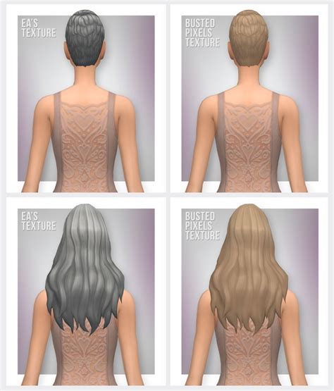 Gp01 Hairs With Updated Textures Palettes At Busted Pixels Sims 4