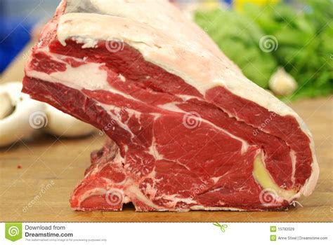 Rib Of Beef On The Bone Stock Image Image Of Roast British 15782029