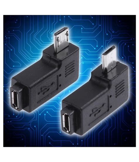 2pcs 90 Degree Micro USB Female to Micro USB Male Adapter Connector - Buy 2pcs 90 Degree Micro ...