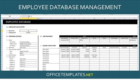 Excel Template For Employee Database 2023 Template Printable