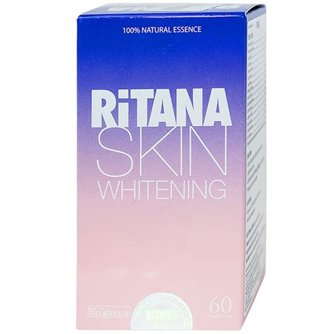 Viên Uống Trắng Da Ritana Skin Whitening Ecogreen Hộp 60 Viên
