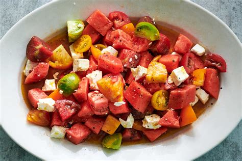 Tomato And Watermelon Salad Recipe Nyt Cooking