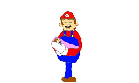 Mario With A Baby By Nyansonia On Deviantart