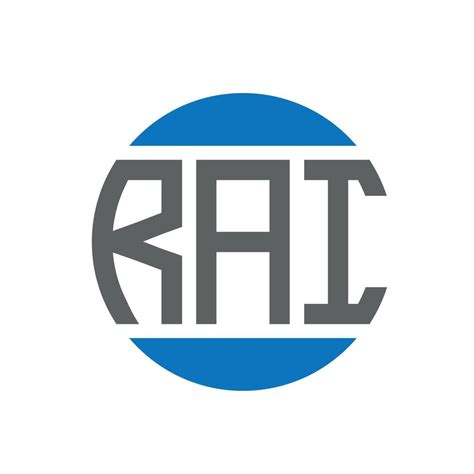 Design Do Logotipo Da Carta Rai Em Fundo Branco Conceito De Logotipo