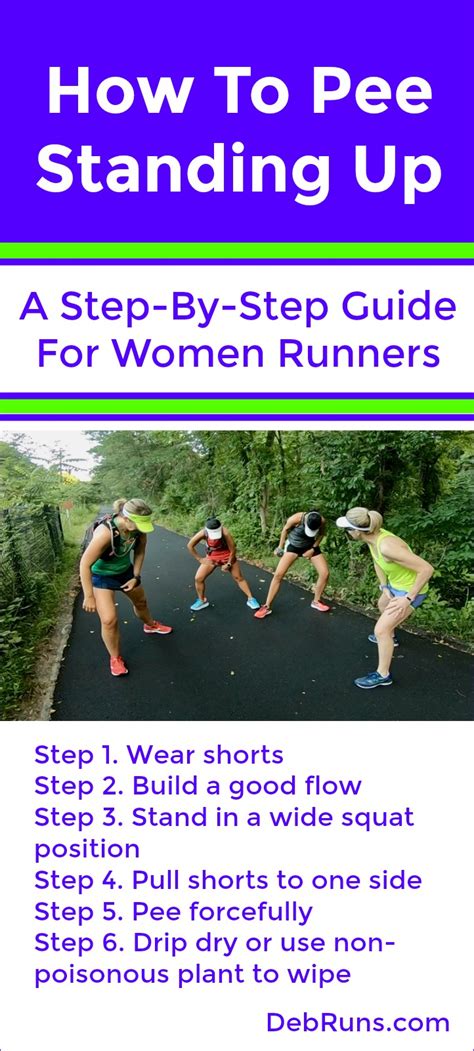 How To Pee Standing Up A Step By Step Guide For Women Runners Deb Runs