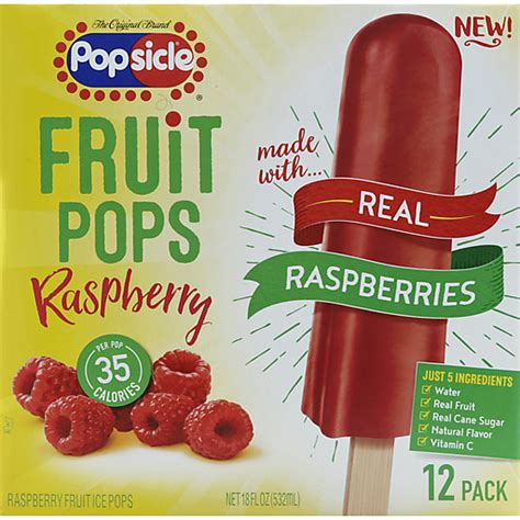 Popsicle Raspberry Fruit Pops 12 Ct Popsicles The Markets
