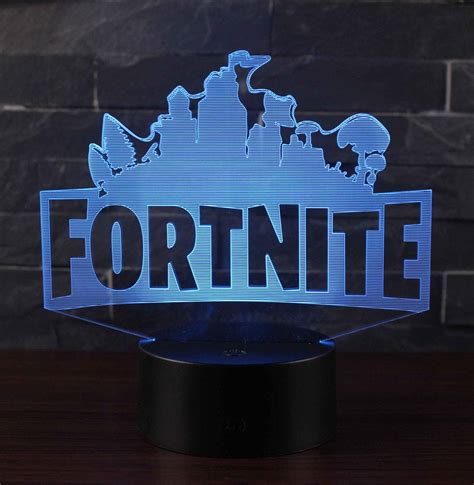 3d Led Fortnite Touch Lamp 7 Color Changing Light With Free T Usb