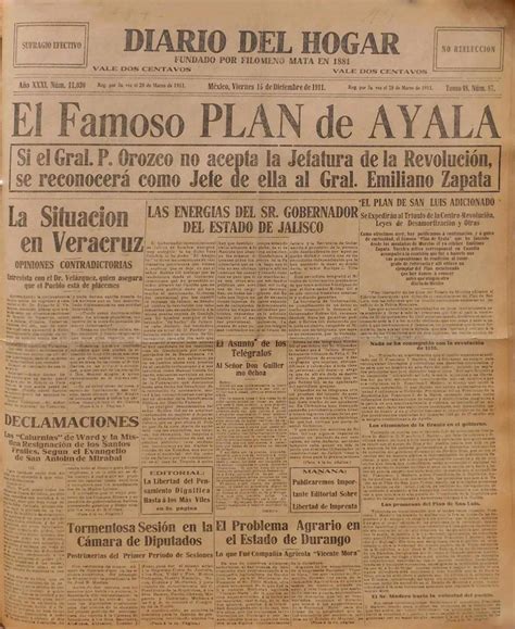 Versiones Del Plan De Ayala Memórica