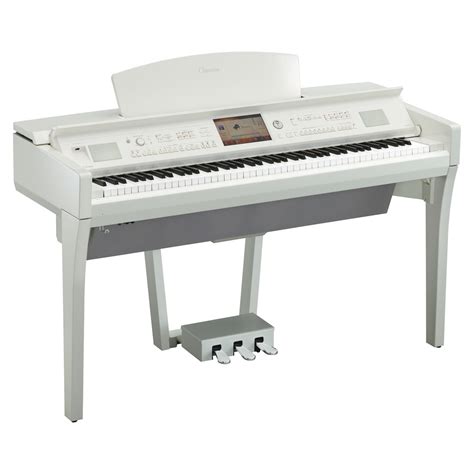 Yamaha CVP Clavinova Digital Piano Polished White At Gear Music