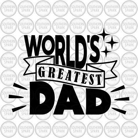 World's Greatest Dad svg png eps pdf jpg dxf | Etsy