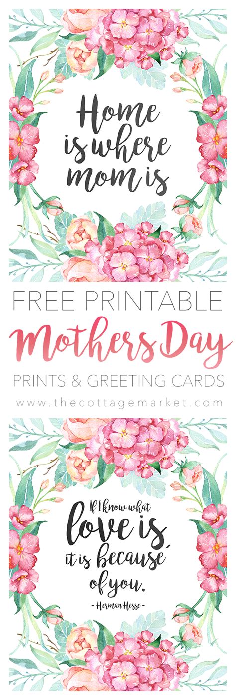 Mothers Day Free Printable Cards