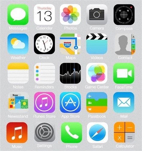 For even more options, add widgets to your home screen as well. iOS 8 iPhone App Icons Printable | Iphone icon, Iphone ...