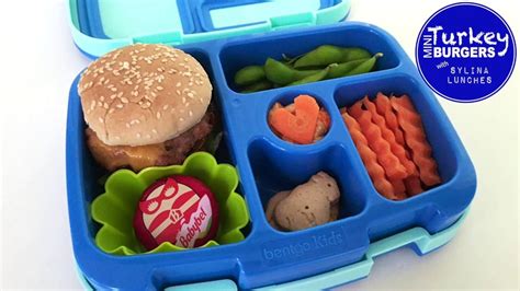 School Lunch Ideas Mini Turkey Burgers Youtube