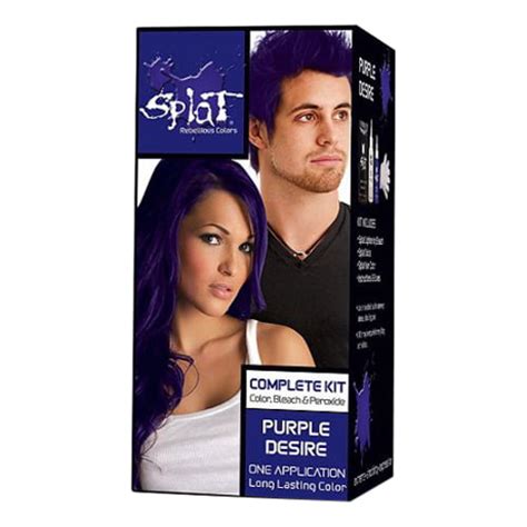 Splat Purple Desire Semi Permanent Hair Dye For All Hair Colors 1 Kit