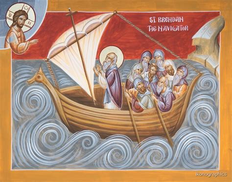 St Brendan The Navigator By Ikonographics Redbubble