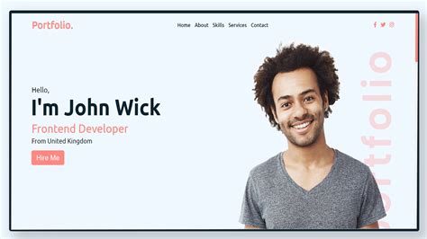 Complete Responsive Personal Portfolio Website Using HTML CSS JS