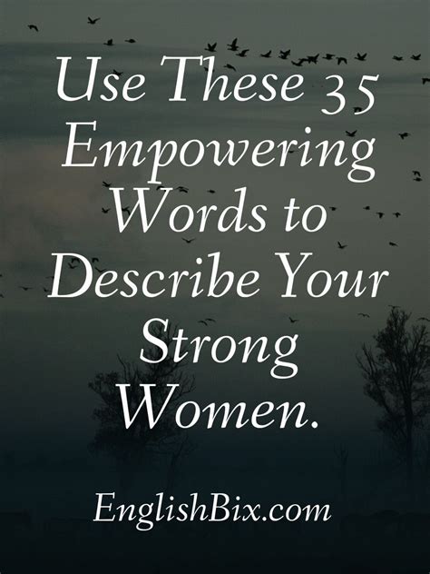 In This Post Youll Learn A List Of Empowering Adjective Words You Can