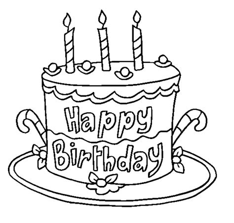 Simple Birthday Cake Drawing At Getdrawings Free Download