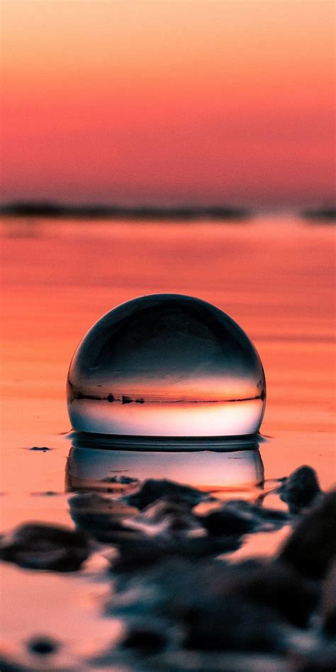 Crystal Ball Sunset Reflections Sunset Reflections Hd Phone Wallpaper Pxfuel