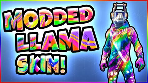 Updated Modded Dj Llama Skin Custom Texture Skin Fortnite Season 6 Youtube