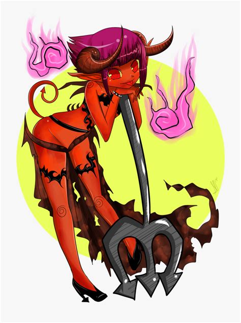 Anime Girl Clipart Demon Cute Female Demon Art