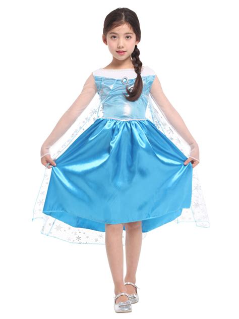 Girls Disney Princess Elsa Frozen Dress Up Play Costume