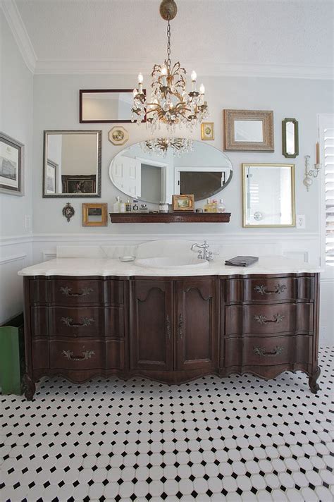 A standard bathroom vanity is usually 34″ high, including the installed countertop. Reflection of Style: Glam up Your Home with a Dazzling ...