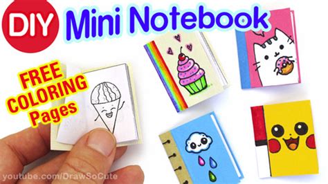 How To Make A Mini Notebook Draw So Cute