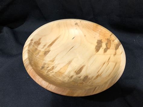 Ambrosia Maple Bowl Hand Turned Low Wide Wooden Bowl Etsy Ireland