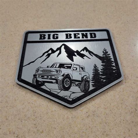 Ford Bronco Big Bend Emblem Badge 32670 Etsy