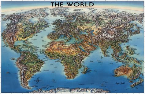 Extremely High Resolution World Map