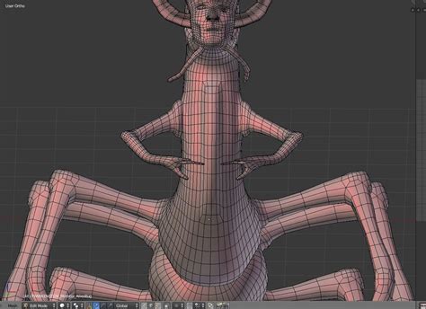 Insectoid Creature Base Mesh Free 3d Model Cgtrader