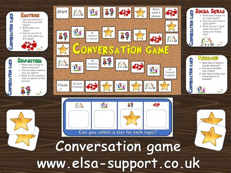 Conversation Game Item 160 Elsa Support Emotional Literacy Resources Teaching Resources